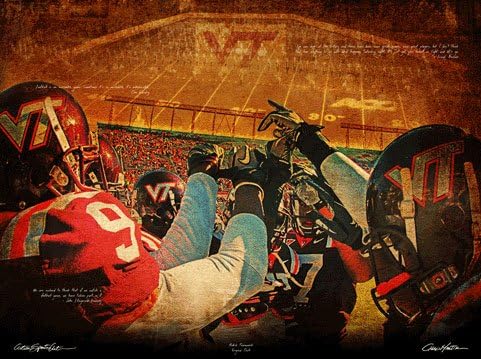 Virginia Tech Hokies Artwork "Hokie Teamwork" 30"x40" Gallery Wrap Canvas