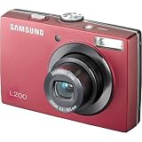 Samsung L200 10MP Digital Camera with 3x Optical Zoom (Red)