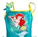 Disney Store Little Girls' Princess Ariel Sequin Accents Deluxe Swimsuit