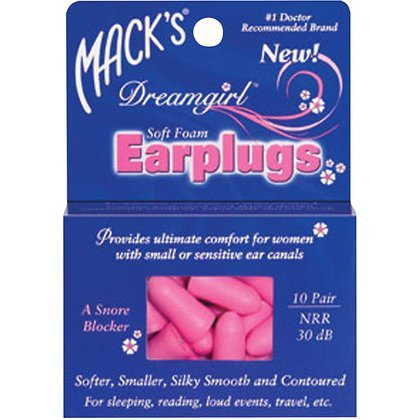 Mack s DreamgirlTM Foam Ear Plugs - 10-pair BoxB001L7AK0Q