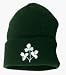 IRISH SHAMROCK KNIT CAP (DARK GREEN)