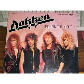 Laserdisc of DOKKEN UNCHAIN THE NIGHT Music Video. Into The Fire, Just Got Lucky, Breaking the Chains, Alone Again, The Hunter, In My Dreams, Its Not Love and 7 Conversations.