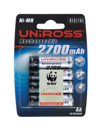 Buy Uniross AA 2700mAh (4) Rechargeable Battery Ni-Mh online at Discounted New and Used prices. Delivered to your door with Off-The-Bookshelf.