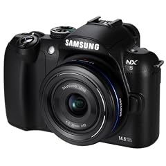 Samsung NX5 Systemkamera (14 Megapixel, 7,6 cm (3 Zoll) Display, HD Video, Bildstabilisierung) inkl. 18-55 mm Objektiv OIS schwarz