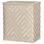 Apartment Wastebasket - Black Wicker (Black) (12.125"H x 7.5"W x 10.5"D)