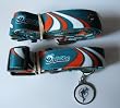 Miami Dolphins Pet Accessories Set - Large (6' Leash, Collar, and ID Tag)