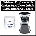 Cuisinart CBM-18 Programmable Conical Burr Urnex Grindz Coffee Grinder & Cleaner