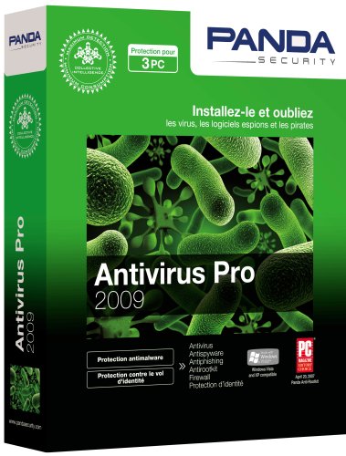 Panda Antivirus Pro 2009 - Ensemble complet + 1 an de services - 3 PC - CD - Win - francais