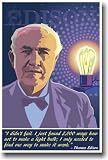 Thomas Edison - I Didn't Fail - Famous Person Classroom Poster