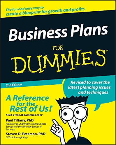 Business Plans For Dummies, by Paul Tiffany, Steven D. Peterson Business Plans For Dummies, by Paul Tiffany, Steven D. Peterson