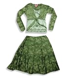 Flowers by Zoe - Girls Lace Dress Set, Sage Green