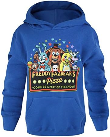 Official Five Nights At Freddy's Part Of The Show Kid's Blue Hoodie (14-15 Years)