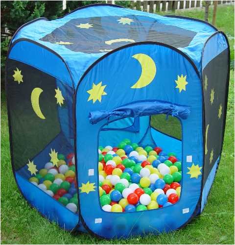 himmlisches Bällebad / Spielzelt / pop-up-Zelt mit 500 bunten Bällen