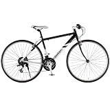 Ferrari(フェラーリ) 700C スラム21段変速 軽量アルミ クロスバイク ブラック Ferrari AL-CRB7021 17106-0199