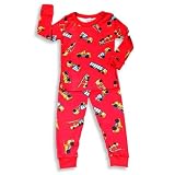 Saras Prints - Toddler Boys Cotton Pajamas, Red