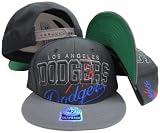 Los Angeles Dodgers Black Two Tone Snapback Adjustable Plastic Snap Back Hat/Cap