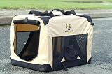 Fold Flat Fabric Cat Dog Carrier/Basket-49cm x 34cm x 35cm Small