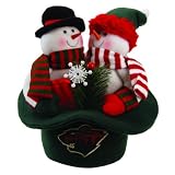 12" NHL Minnesota Wild Plush Snowmen Top Hat Christmas Table Decoration