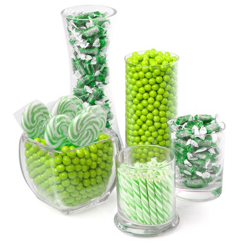 Green Candy Kit Party Candy Buffet Table