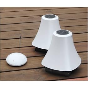 AQSOUND WIRELESS WATER-RESISTANT OUTDOOR SPEAKERS (PAIR)