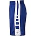 Nike Elite Stripe Men's Basketball Athletic Shorts (S, 480 Game Royal/White/Metallic Silver)