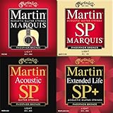 Martin フォスファーブロンズ弦 4種類 お試しパック アコースティックギター弦