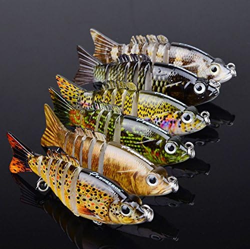 Fishing Baits Set Lot Proberos Fishing Lure 6 Sections Swimbait Bait Tackle 9cm/3.6"/11g Fishing Hooks #6pcs #12pcs #18pcs (6)