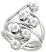 Sterling Silver Hand Made Freeform Wire Ring, 1 1/16 (27mm) wide