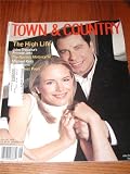 Town & Country August 1999 Magazine Back Issue John Travolta Kelly Preston Cover