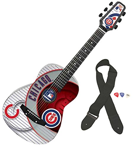 Peavey 03022780 1/2 Size Acoustic Guitar, Chicago Cubs MLB