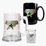 Review Great American Products  / Dallas Stars 15 oz. Tankard, 15 oz. Ceramic Mug and 2 oz. Shot Glass Set
