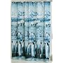 Polar Bears Penguins FABRIC Shower Curtain
