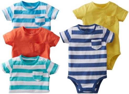 Carter's Baby Boys' 5 Pack Striped Bodysuits - Stripe