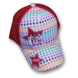 Disney High School Musical Girl's Baseball Cap Hat with Red Mesh and Stars