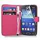 Samsung Galaxy Express 2 - Premium Leather Wallet Flip Case Cover Pouch + Screen Protector With Microfibre Polishing Cloth + Touch Screen Stylus Pen By CCUK