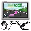 Clear Crystal Screen Protector + Home Wall Charger + Car Charger + USB Cable for Garmin n¨¹vi 1450/1450LMT 5-Inch Portable GPS Navigator