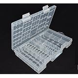 Jowtop AA AAA C D 9V Battery SD Card Small Flashlight Storage Case/Organizer/Holder