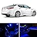 LEDpartsNow Interior LED Lights Replacement for 2011-2017 KIA Optima Accessories Package Kit + Reverse + License Plate (12 Bulbs), BLUE