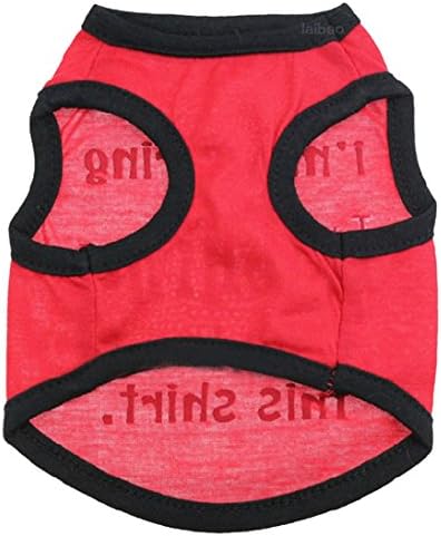 Dog Shirt, HP95(TM)Pet Cats Puppy Dogs Clothing, Summer Vest Shirt <I'm Wearing Nothing Under This Shirt> (S)