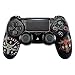 eXtremeRate Satan 666 Hydro Dipped Front Housing Shell Case, Faceplate Cover Replacement Kit for Playstation 4 PS4 Slim PS4 Pro Controller (CUH-ZCT2 JDM-040 JDM-050 JDM-055)