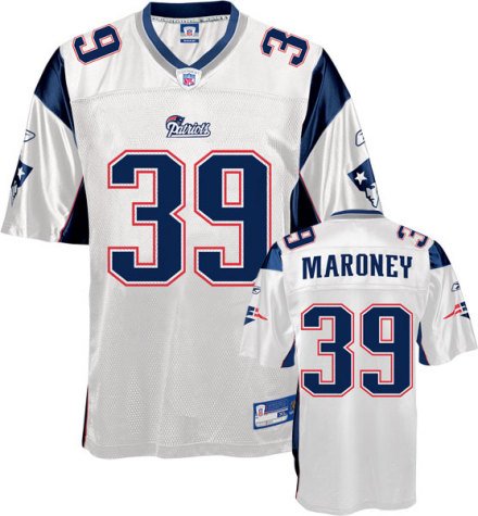 Men`s New England Patriots #39 Laurence Maroney Road Replica Jersey