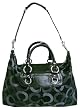 Coach Madison Op Art Large Sabrina Satchel Black Multi 13862