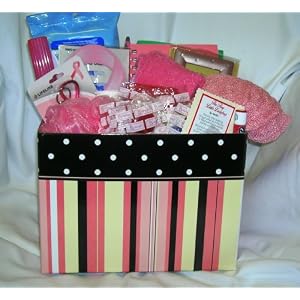 Prepped and Pretty in Pink - Breast Cancer Gift Basket by 4EverActive.com