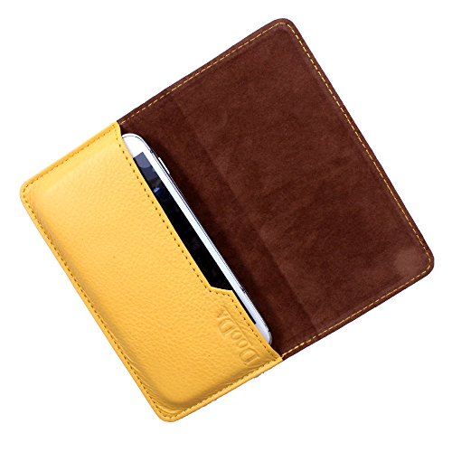 Dooda Genuine Leather Flip Pouch Case For Nokia Lumia 930 (YELLOW)
