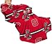 NCAA Adult Comfy Throw, Officially Licensed Blanket with Sleeves, Stripes Design