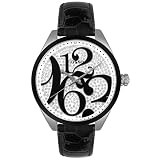 Fossil Women's Black Leather Watch #ES2082