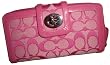 Women's Coach Cricket Signature Accordian Zip Wallet