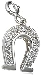 Sterling Silver Diamond Horseshoe Charm