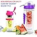 Infuser Water Bottle 27 Ounce NO BPA Sports Flavor Fruit Infusion Bottle - PLUS Recipe Ebook and Cleaning Brush INCLUDED
