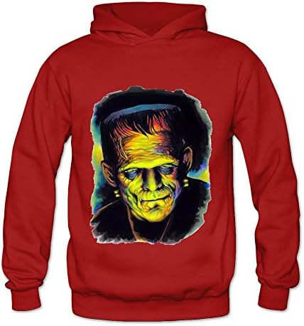 Feimeihua Women's Frankenstein Spring Hoodies Sweatshirt Size XXL US Red